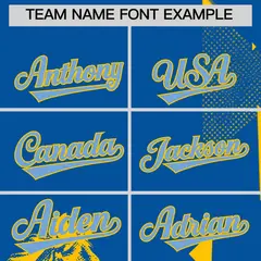Yellow Royal Raptor Series Raglan Baseball Jersey 3