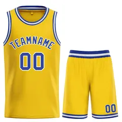Yellow Royal-White Bull Classic Sets Basketball Jersey