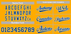 Yellow Royal-White Classic Authentic Baseball Jersey 3