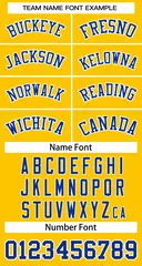 Yellow Royal-White Classic Basketball Jersey 3