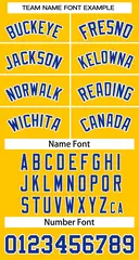 Yellow Royal-White Classic Basketball Jersey 3