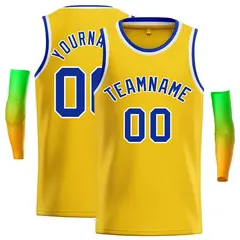Yellow Royal-White Classic Casual Basketball Jersey 1
