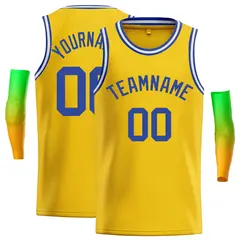 Yellow Royal-White Classic Casual Basketball Jersey
