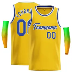 Yellow Royal-White Classic Casual Basketball Jersey