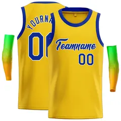 Yellow Royal-White Classic Casual Basketball Jersey