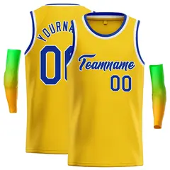 Yellow Royal-White Classic Casual Basketball Jersey 1
