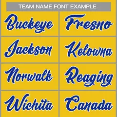 Yellow Royal-White Classic Casual Basketball Jersey 3