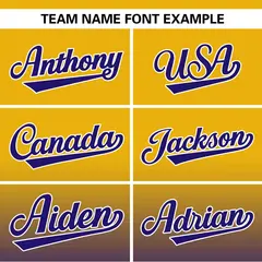 Yellow Royal-White Gradient Pullover Pinstripe Baseball Jersey 3