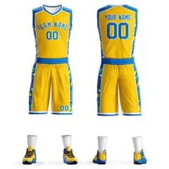 Yellow Royal-White Graffiti Lightning Basketball Jersey