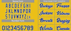 Yellow Royal-White Sets Basketball Jersey 4