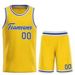 Yellow Royal-White Sets Basketball Jersey