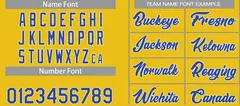 Yellow Royal-White Sets Basketball Jersey 4