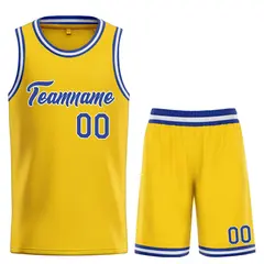 Yellow Royal-White Sets Basketball Jersey