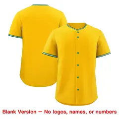 Yellow White Green Baseball Jersey 8