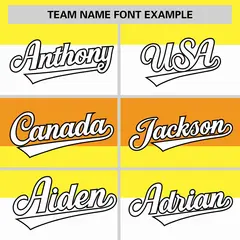 Yellow White-Orange Maverique Pride Color Block Baseball Jersey 3