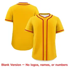 Yellow White Red Father's Day Classic Baseball Jersey 7