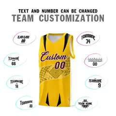 Yellow White Snake Scale Venomous Fang Graffiti Basketball Jersey 4
