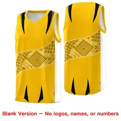 Yellow White Snake Scale Venomous Fang Graffiti Basketball Jersey 6