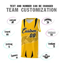 Yellow White Snake Scale Venomous Fang Graffiti Basketball Jersey 4